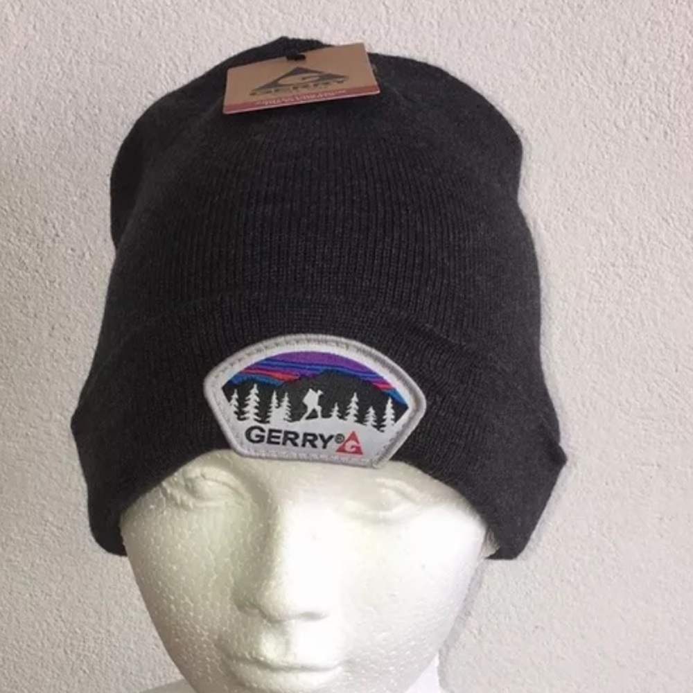 NWT Gerry Gray Warm Winter Cuff Wind Resistant Beanie Hat Men’s One Size